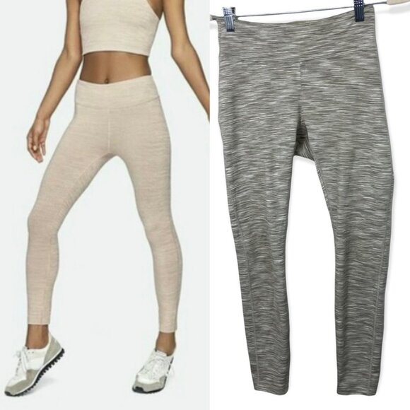 Outdoor Voices Tan Tech Sweat 3/4 Leggings Size S High Rise Tight Athletic Small - Picture 1 of 11
